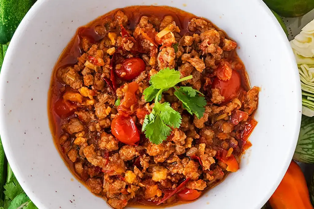 Nam Prik Ong (Northern Pork & Tomato Chilli Dip)