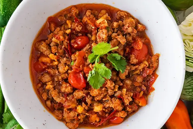 Nam Prik Ong (Northern Pork & Tomato Chilli Dip)