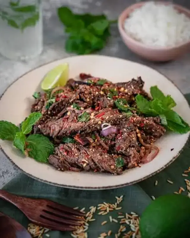Nam Tok Neua (Isaan Grilled Beef Salad)